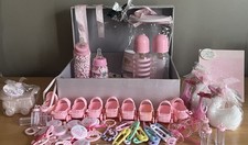 Decoraciones de mesa/centro de mesa para bebé niña para ducha o deleite de género