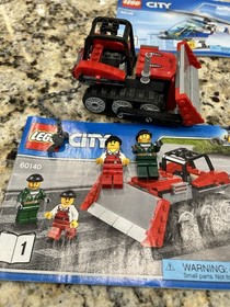 LEGO CITY Bulldozer Break-in (60140) Manuals & Extras Police Bank Helicopter EUC