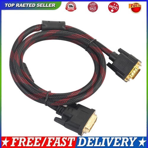 1,5m Stecker auf Stecker DVI-I 24+5 auf VGA Adapter für Laptop Computer Monitor TV Box