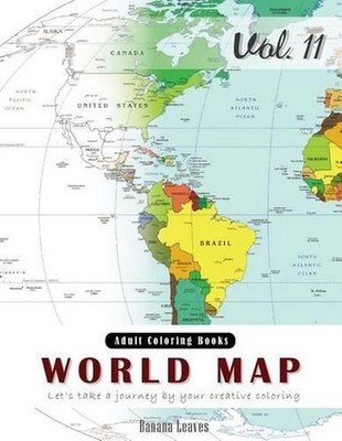 World Map Coloring Book for Stress Relief & Mind Relaxation, Stay Focus Therapy: