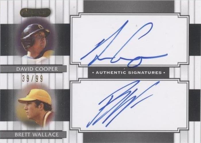 2008 Razor Signature Series - Dual Signatures Brett Wallace, David ...