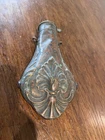 Antique Embossed Copper Gunpowder Flask Victorian Black Powder