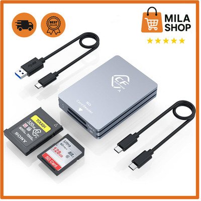 CFexpress Typ B SD Kartenleser USB 3.2 10 Gbit Adapter Dual Slot Mac Windows PC