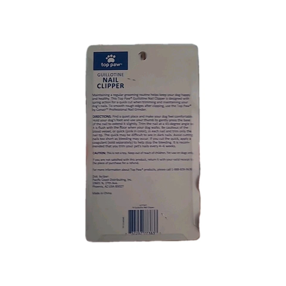 CORTADOR DE UNHAS GUILHOTINA TOP PAW - Imagem 2 de 2