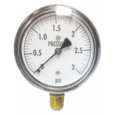 #ad Kodiak Controls Kc25 3# Low Pressure GaugeBottom3 Psi $32.99