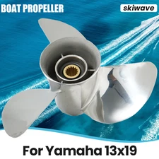 Outboard Stainless Steel Props 13x19 For Yamaha 50-130HP 15Tooth 688-45970-03-98