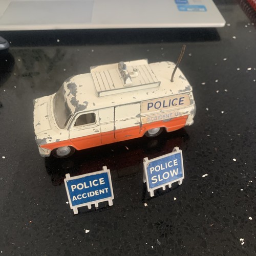 VINTAGE 1960'S DINKY TOYS 287 POLICE ACCIDENT UNIT FORD TRANSIT VAN DIECAST