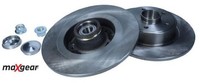 2X Bremsscheibe Maxgear 19-1977 2 Bremsscheiben Hinterachse Hinten FüR Renault