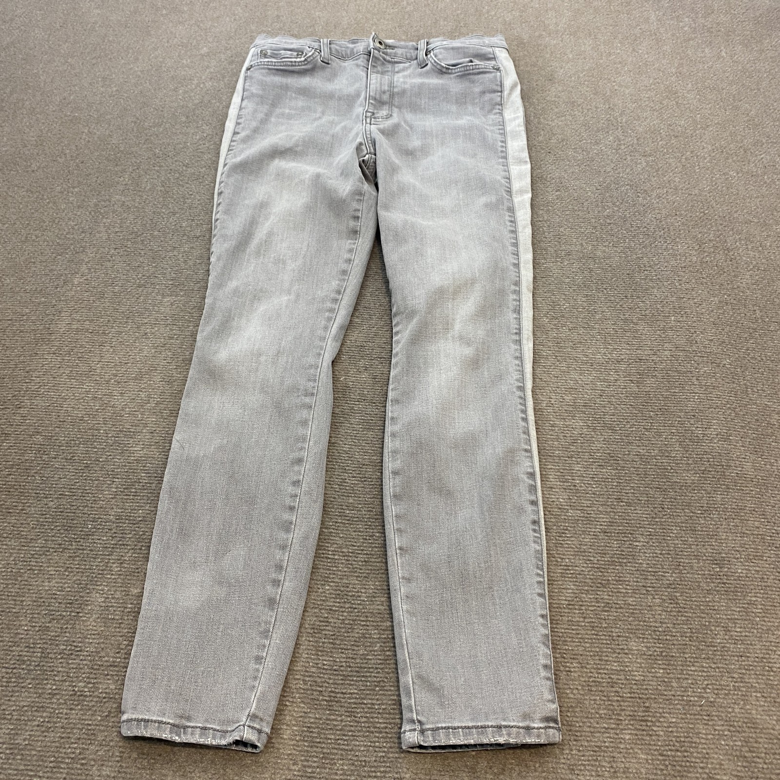 Pistola Jeans Womens 28 Gray Straight Leg Stretch Denim Made USA P8855GTG-THT