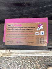 Surestop SS/15/RPL Stopcock with 2 metre Remote Switch 15mm Pushfit