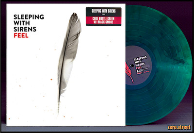 SLEEPING WITH SIRENS Feel LP on COLOR VINYL New SEALED /500 Green Smoke