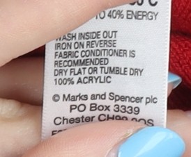 Marks and Spencer Damen Strickjacke rot Größe 10, V-Ausschnitt - Bild 5 von 12
