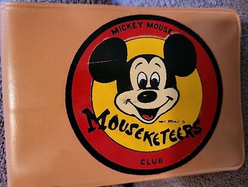 VINTAGE 50s DISNEY MICKEY MOUSE WALLET &Mickey Mouse Club Membership Card Ecu - Picture 3 of 6