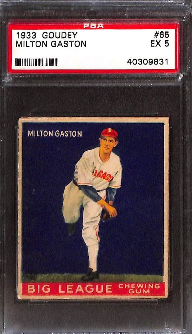 1933 Goudey #65 Milton Gaston PSA 5 EX 40309831