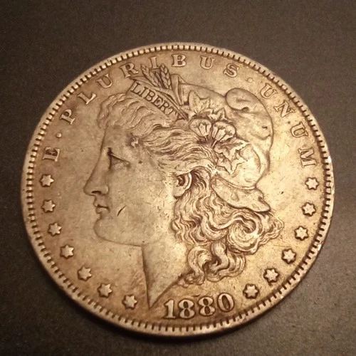 1880-O Morgan Silver Dollar VG+-fine Circulated