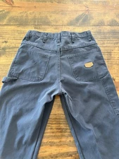 Vintage Y2K Red Kap Workwear Carpenter Pants Navy Blue Straight Leg Mens 32