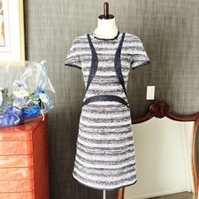 USED BEAUTIFUL CHANEL MIX TWEED DRESS, GRIPOA GOOD