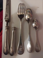 SILBERBESTECK ADELSHAUS MIT GRAFEN KRONE 