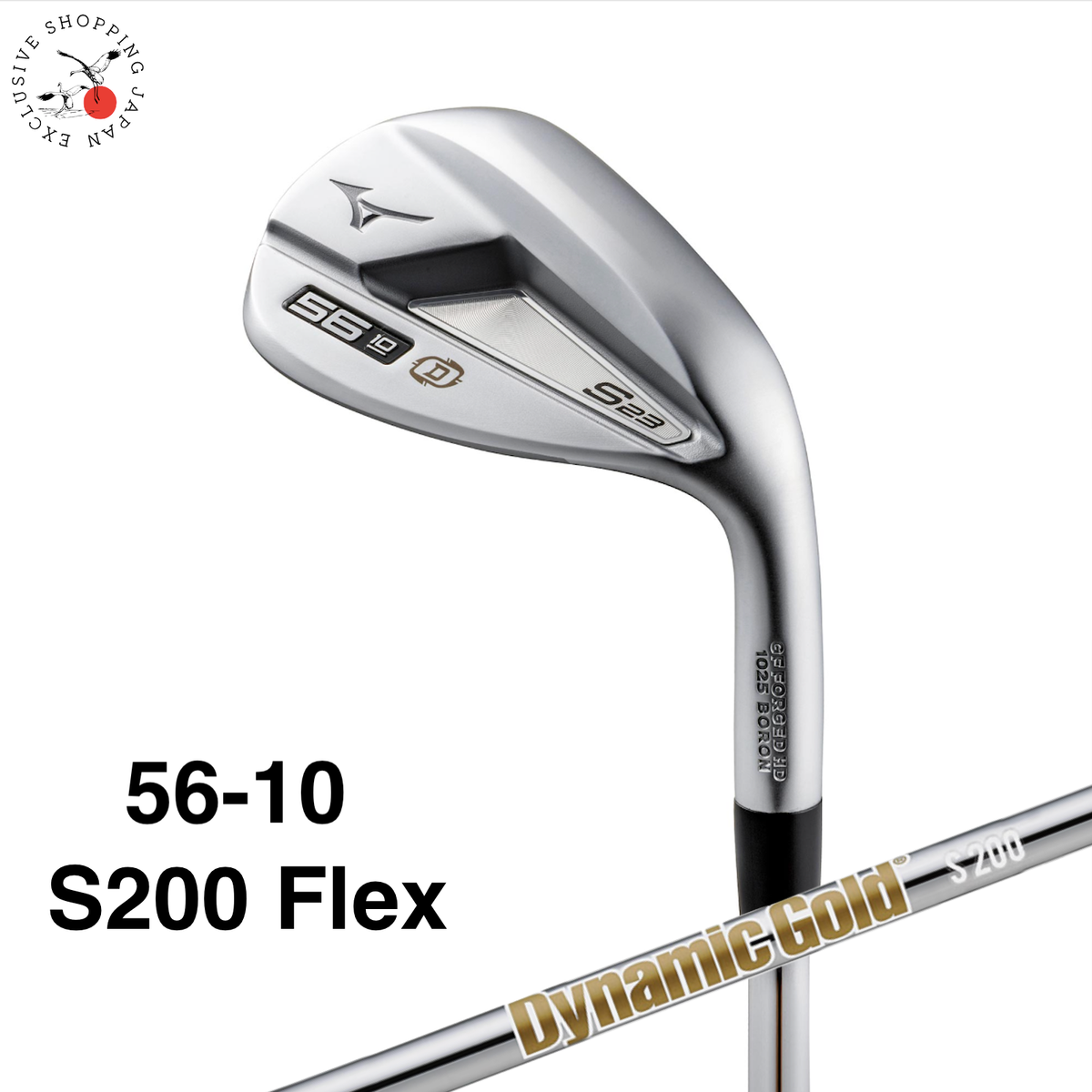 ミズノMIZUNO S23 D MIZUNO S23 Wedge White Satin Finish 56-10 Sole D Dynamic Gold HT