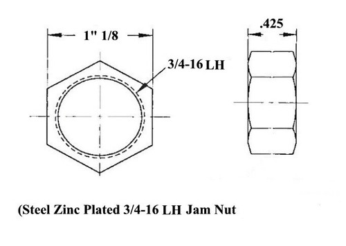 Economy 4 Link Kit 3/4 Heim Joint 3/4-1/2 High Misalignment Spacer Bung .250 - Picture 5 of 8