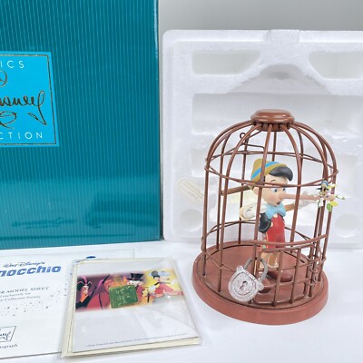 WDCC PINOCCHIO & JIMINY CRICKET  I' LL NEVER LIE AGAIN  LE W/BOX COA Repair