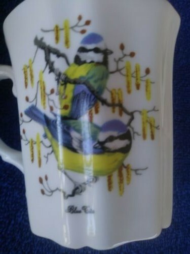 (2) Royal Grafton Bone China Bird "Grey Wagtail" & "Blue Tits" Cups - Picture 2 of 9