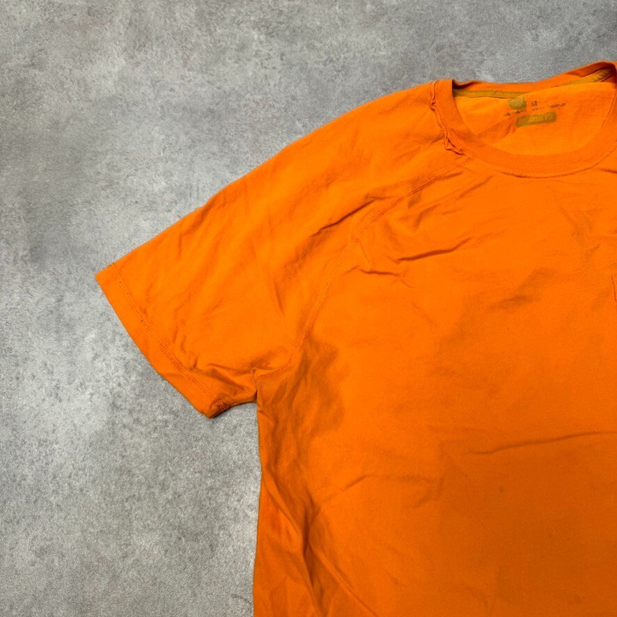 Carhartt T-Shirt Mens Y2K USA Short Sleeve Pocket Workwear Tee, Orange, Medium image 5