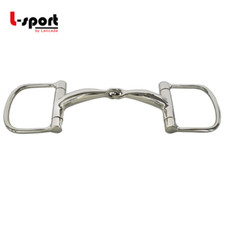 L-Sport D-Ring Trense einfach gebrochen Edelstahl