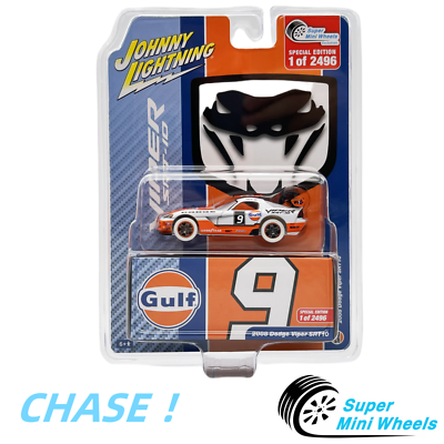 CHASE ! White Lightning ! 1:64 2008 Dodge Viper SRT10 Gulf