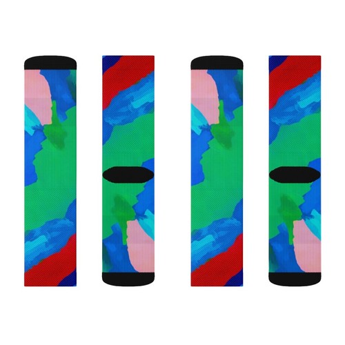 Reflect Socks Abstract Art Sublimation Socks - Picture 3 of 13