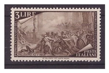 ITALIA  1948  -  RISORGIMENTO  LIRE 3   NUOVO  **  MNH