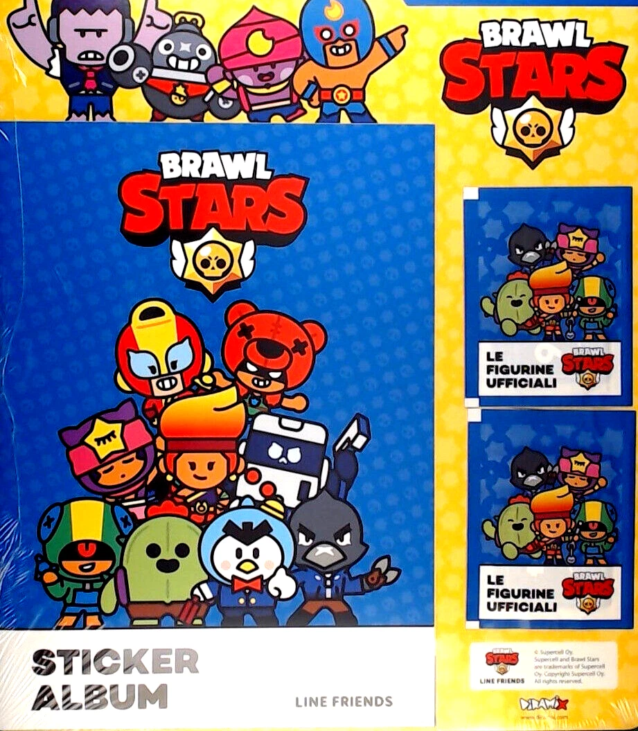 BRAWL STARS ALBUM STICKERS 160 STICKERS TO ATTACH