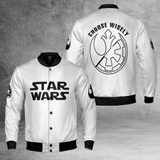 Choose Wisely Star Wars Lovers Black  White Jacket