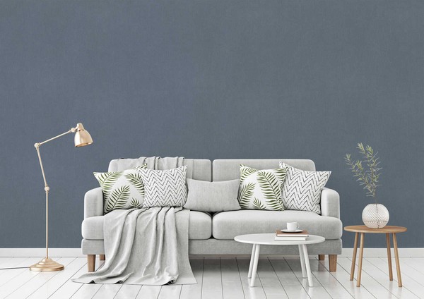 Vliestapete Uni-Design Einfarbig Blau-Grau As Creation 38369-3 (5,29€/1Qm)-image