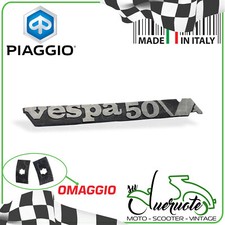 TARGHETTA LATERALE COFANO SCRITTA FREGIO VESPA PK 50 AUTOMATICA 1990-1992 V5P2T
