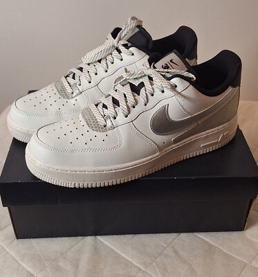 Nike Air Force '07 LV8 3M Summit White Unisex Trainers (UK 10