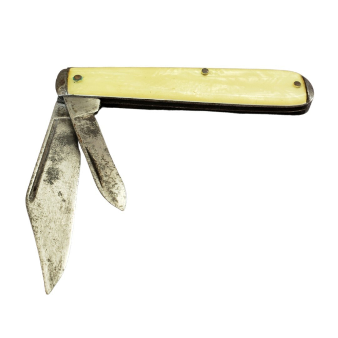 Vintage CAMCO USA Two Blade Pocket Knife Mother Of Pearl Handles