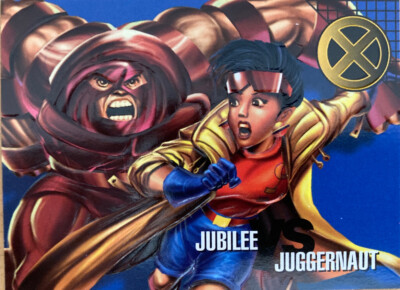 Marvel Vision Embossed Jubilee Juggernaut X-Men #52 Fleer/Skybox 1996