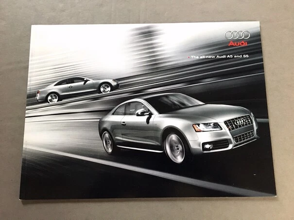 Audi A5 y S5 2008 cupé 40 páginas de lujo original auto folleto de venta catálogo Foto 2 de 4