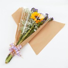 Flower Bouquet Wrapping Paper Transparent Bag Floral Arrangement 50pcs 2XL