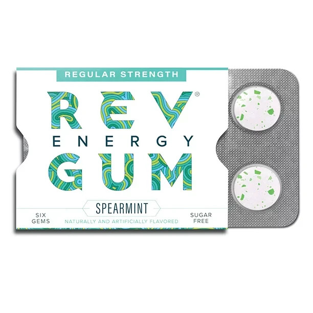 12Pk Rev Energy Gum SPEARMINT Caffeine Gum 60mg 72 pcs FREE SHIPPING!! eBay