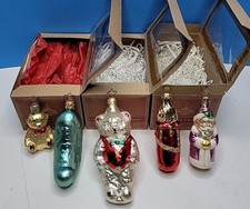 5 - Old World Christmas Glass Ornaments.