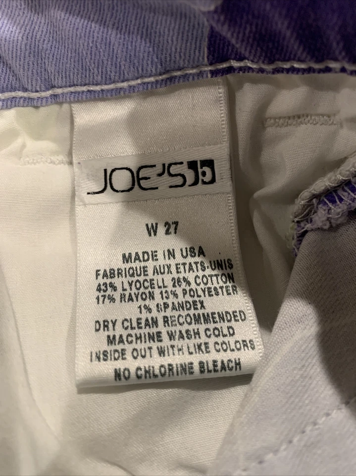 Pantalones Cortos Joes Jeans Para Mujer Desteñidos Negro Púrpura Blanco Floral Boho Hippie Talla 27 Foto 4 de 4