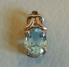  ciondolo x catena girocollo argento 925 ametista colore acqua marina Pendant $