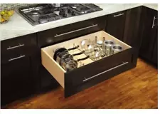 Rev-A-Shelf 5DCD-1-CR Wood Pot & Pan Organizer, Chrome