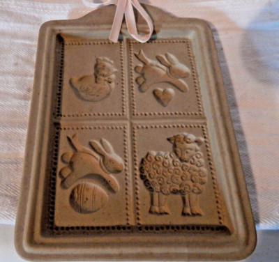 Vintage Easter chocolate Mold Rabbit w/egg Rabbit w/heart Chick Lamb