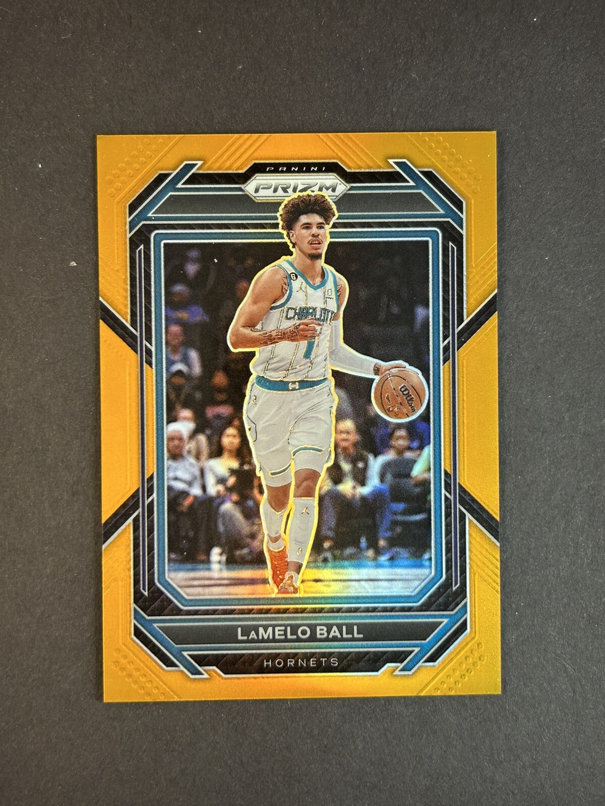 2022-23 Panini Prizm #150 LaMelo Ball Orange /49 Hornets
