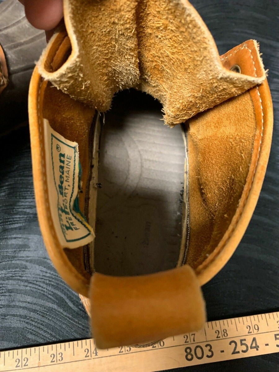 Bottes De Chasse L.L.Bean Vintage – Maine Hunting Shoe Taille 10 – Cuir Marron