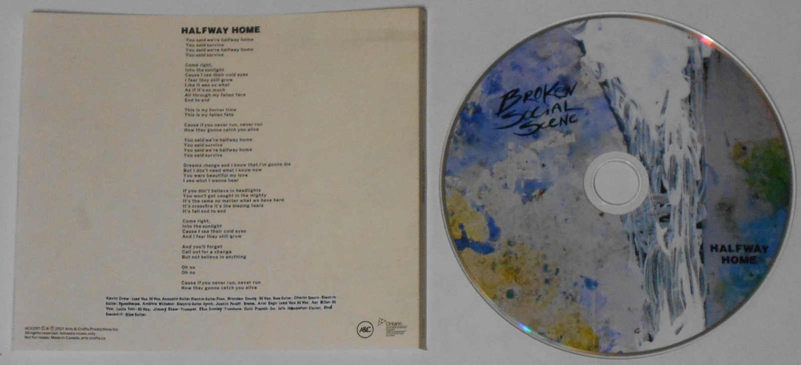 Halfway Home 2017 US Promo CD