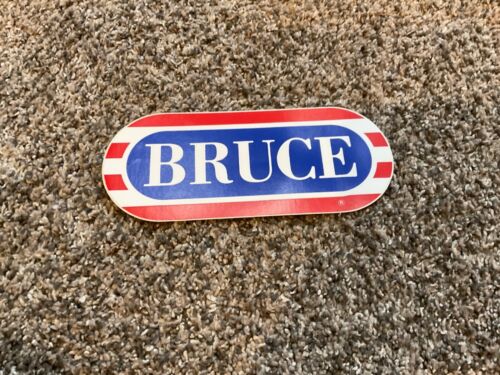 WRIF 101 FM Detroit Rock Radio BRUCE Bumper Sticker Vintage